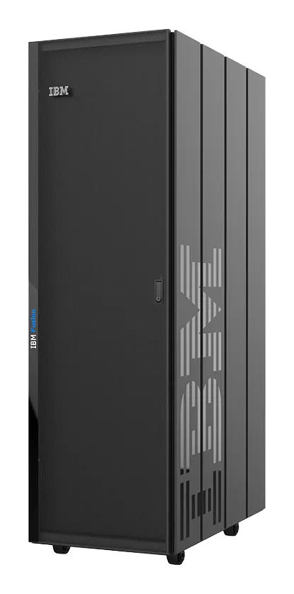 The IBM Fusion HCI rack